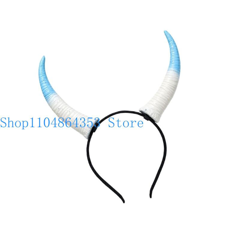Easy Cosplay Prop - 652F opaska z rogiem kozy opaska