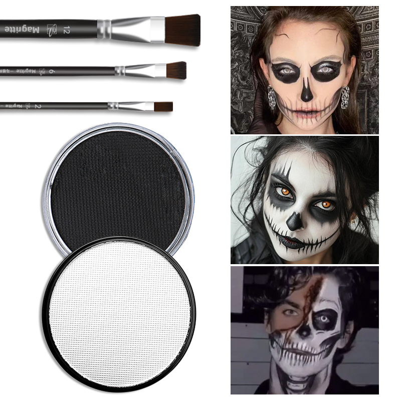 Cosplay Prop Paint - 5 szt. Czarno-Biały Zestaw Farb 30g