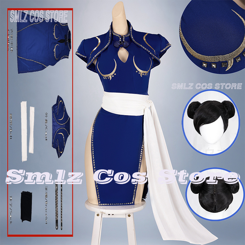Cosplay Prop Making - Niebieski kostium cosplay Chun-Li, anime, strój